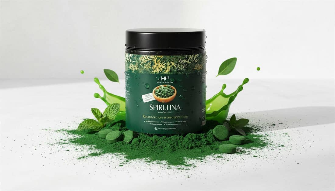 Spirulina Health Hunter — банка 120 таблеток